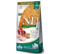 Farmina N&D Ancestral Selection Adult Medium/Maxi Pollo Y Granada 12 + 3 Kg Pienso Para Perros