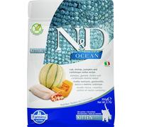 Farmina N&D Ocean Kitten - Pienso seco para gatito - Bacalao, camarones, calabaza y melón - Cantidad: 300 g