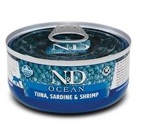 FARMINA ND Cat Ocean ATUN SARDINA GAMBA Caja 24X70GR