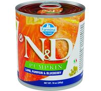 Farmina Latas para perros ND Pumpkin Cordero y Arándano – Caja 6 x 285 g