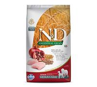 Farmina N&D Ancestral Grain Senior Medium/Maxi - Pienso para perros mayores de tamaño mediano y grande - Pollo y granada - Cantidad: 2,5 kg