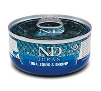 Farmina ND Ocean Atun, Calamar y Gambas Gato Latas 24 x 70 gr