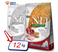 Farmina Perro N&D Ancestral Cachorro Mediano/Maxi → Pollo Y Granada - 12 Kg