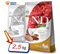 FARMINA ND Dog Quinoa Skin Coat CODORNIZ Mini 2,5KG