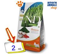 Farmina Perro N&D Spirulina Adulto Mini Arenque Comida Seca Perros 2 Kg