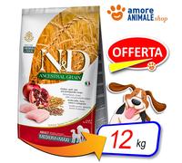 Farmina N&D Ancestral Grain Canine Adult Medium&Maxi Pollo&Granada 12kg