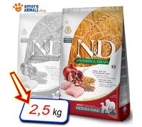 Farmina Perro N y D Ancestral Adulto Medio / Maxi → Pollo Granada - 2,5 KG -