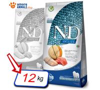 N&D Ocean Dog Salmon, COD and Cantaloupe Melon Adult Giant Maxi 12 KG