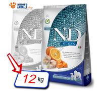 Farmina Perro N y D Ocean Adulto Medio / Maxi →Bacalao Calabaza - 2,5/12 KG