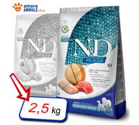 Farmina Perro N y D Ocean Adulto Medio / Maxi →Salmón Bacalao - 2,5/12 KG