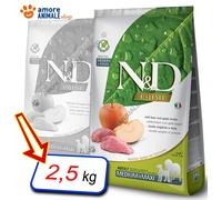 Farmina Perro N y D Prime Grain Free Medio / Maxi →Jabalí Manzana- 2,5KG