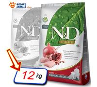 Farmina Perro N y D Prime Grain Free - Puppy Maxi → Pollo Y Granada - 12KG Perro