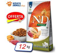 Farmina Perro N y D Pumpkin Adulto Medio / Maxi → Pato, Calabaza Y Melón - 12KG