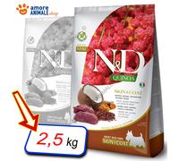 Farmina Perro N y D Quinoa Ski Mal Adult Mini → Cervo Y Coco - 800 Gr / 2,5 KG