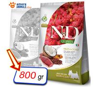 N&D Quinoa Dog Skin & Coat, Duck & Coconut Adult Mini 800 GR