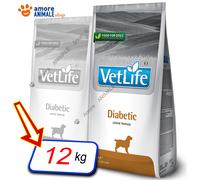 Alimento veterinario para perros diabéticos Farmina Vet Life Canine | 12 kg