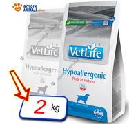 Farmina Perro Vet Life Natural Diet →Hipoalergénico Cerdo Y Patatas - 2/12 KG