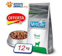 Farmina Perro Vet Life Natural Diet → Renal - 12KG - Croquetas Para Perro,