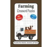 Farming Crossword Puzzles: Crossword Puzzles with Easy to Read Print about Farming, Animals, and More | 6x9 inches, 120 Pages | 50+ Puzzles ... Gifts for Vacations, Holidays and Relaxation