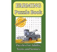 Farming Puzzle Book: Word Searches, Crosswords and Missing Vowel Puzzles with Easy to Read Print about Farms, Agriculture, Animals and More | 6x9 ... The Perfect Gift for Holidays and Travels