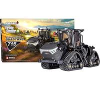 Farming Simulator Case Quadtrac IH Steiger 715 FSCASEIH715 - Simulador de Agricultura, Modelo de Tractor con código de desbloqueo, fundición a presión, Cadenas de Goma, Modelo Coleccionable, Acabado
