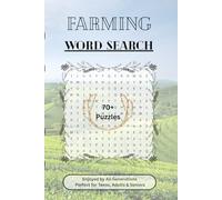 Farming Themed Word Search Puzzle Book: Word Search Puzzles About Farming, Crops, Animals, and More | Large Print, 6x9 Inches | Over 70 Relaxing Puzzles