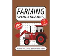Farming Word Search Book: Word Search with Easy to Read Print about, Farming, Cultivating, Agriculture and more. {6X9 inches,110 pages} 50+Puzzles, Gift for Vacations, Holidays and Relaxation