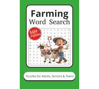 Farming Word Search: Farm Life, Animals, Crops & Country Fun - 50 easy to read word puzzle book, 6 x 9 size 120 pages, Gift for vacation, holidays & relaxing
