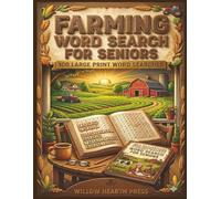Farming Word Search for Seniors: 100 Large Print Word Searches