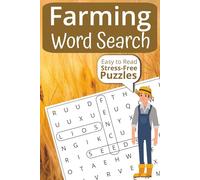 Farming Word Search: Gift for Farmers, Homesteaders, Tractor Lovers and more | Fun Easy to Read Word Puzzles