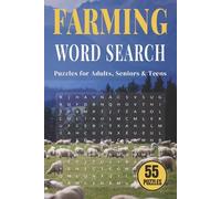 Farming Word Search Puzzle Book: Easy-to-Read Word Searches Featuring Agriculture, Country Life, Rural Scenery, Livestock, Tractor and More (6×9 ... Gift for Vacations, Holidays & Relaxation)
