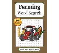 Farming Word Search Puzzle Book: Farming Word Search Puzzle Book: Easy to Read Print Search Puzzles Inspired by Farming, Farm, and the Agriculture | 6 ... Gift for Travel, Holidays, and Leisure Time