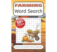 Farming Word Search Puzzle Book for Kids, Adults, and Seniors: Word Searches about Farming, Livestock, Agriculture & More | 6x9 inches, 110 pages | ... Gift for Vacations, Holidays and Free Times