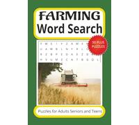 Farming Word Search Puzzle Book: Subtitle Word Searches with Easy to Read Words about Farming, Agriculture, Cultivation and more ¦ 6 x 9 inches, 110 ... Gift for Vacations Holidays and Spare Time.