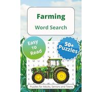 Farming Word Search Puzzle Book: Word Searches with Easy to Read Print About Agriculture, Country Living, Farm Life and More | 6x9 inches, 110 pages | ... … Gift for Vacations Holidays and Free Times