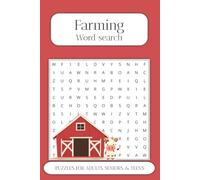 Farming Word Search Puzzle Book: Word Searches with Easy to Read Print about Crops, Animals, Farm Equipment and More | 6x9 inches 240 pages | … Gifts for Vacations, Holidays and Free Times