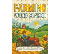 Farming Word Search Puzzle Book: Word Searches with Easy to Read Print about Farming, Agriculture, Animals and More | 6x9 inches, 110 pages | 50+ ... Gift for Vacations, Holidays and Free Times