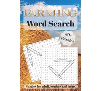 Farming Word Search Puzzle Book: Word Searches with Easy to Read Print about Farming, Agriculture, Country Living and More | 6x9 inches, 110 pages | ... Gift for Vacations, Holidays and Free Time