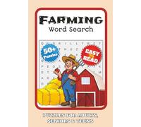 Farming Word Search Puzzle Book: Word Searches with Easy to Read Print about Farming, Agriculture, Cultivation and More | 6x9 inches, 110 pages | 50+ ... Gift for Vacantions, Holiday and Free Times