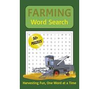 Farming Word Search Puzzle Book: Word Searches With Easy to Read Print about Farming, Agriculture, Farm and More | 6x9 inches, 110 pages | 50+ Puzzles Gift for Vacations, Holidays and Free Times