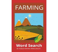 Farming Word Search Puzzle Book: Word Searches with Easy to Read Print about Farming, Agriculture, Harvesting and More | 6x9 Inches, 110 pages | 50+ ... | Gift for Vacations, Holidays and Free Time