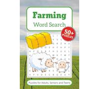 Farming Word Search Puzzle Book: Word Searches with Easy to Read Print about Farming, Animals and More | 6x9 inches, 110 pages | 50+ puzzles