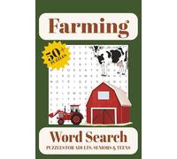 Farming Word Search Puzzle Book: Word Searches with Easy to Read Print about Farming, Country, Nature, and more | 6x9 inches, 110 pages | 50+ Puzzles ... Gift for Vacations, Holidays and Free Times