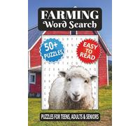 Farming Word Search Puzzle Book: Word Searches with Easy to Read Print about Farming, Farm Animals, Agriculture, and More | 6x9 inches, 110 pages | ... Gift for Vacations, Holidays and Free Times