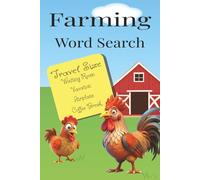 Farming Word Search Puzzle Book: Word Searches with Easy to Read Print about farming, farm animals, barn yard and More | 6x9 inches, 110 pages | 50+ ... Gift for Vacations, Holidays, and Free Times