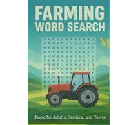 Farming Word Search Puzzle Book: Word Searches with Easy to Read Print about Farming, Farm Culture, Agriculture and More | 6x9 Inches, 110 Pages | 50+ Puzzles ... Gift for Vacation, Holiday, Free Time and Relaxing