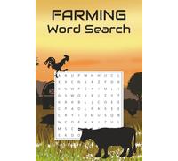Farming Word Search Puzzle Book: Word Searches with Easy to Read Print about Farming, Farm Life, Agriculture and More | 6x9 inches, 110 pages | 50+ ... Gift for Vacations, Holidays and Free Times