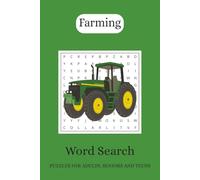 Farming Word Search Puzzle Book: Word Searches with Easy to Read Print about Farming, FarmEquipment, Farm Animals and More | 6x9, 110 pages | 50+ ... Gifts for Vacations, Holidays and Free Times