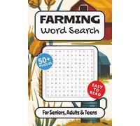 Farming Word Search Puzzle Book: Word Searches with Easy to Read print about Farming, Harvesting, Agriculture and More | 6x9 inches, 110 pages | 50+ ... … Gift for Vacations, Holidays and Free Times