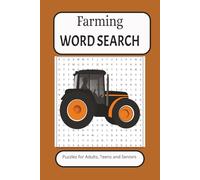 Farming Word Search Puzzle Book: Word Searches With Easy To Read Text About Farming, Farm Animals, Farm Equipment and More. 6x9 inches, 110 pages, 50+ ... Great For Gift Giving, Vacations, Free Time